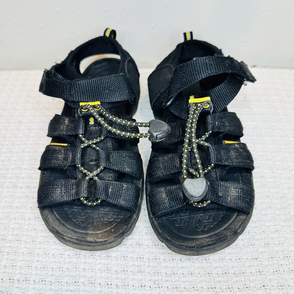 Keen Kids Newport H2 Sandals Waterproof Black Summer‎ Travel Hiking Fish -sz 2